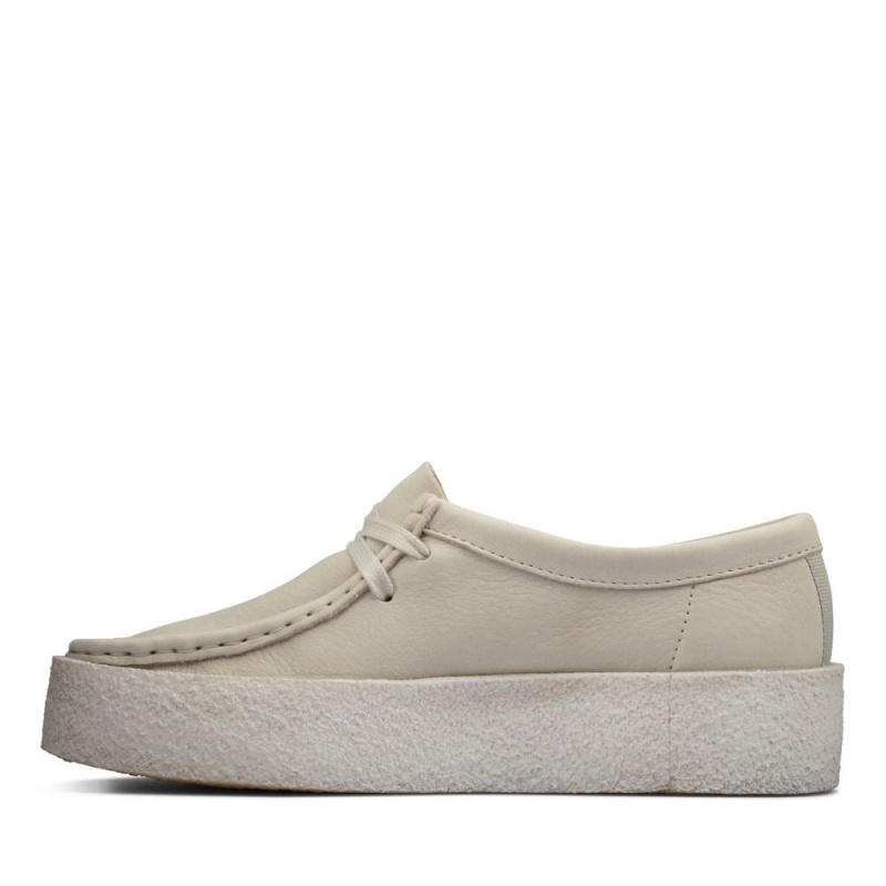 Dámské Obuv Clarks Wallabee Cup Bílé | CZ-513689