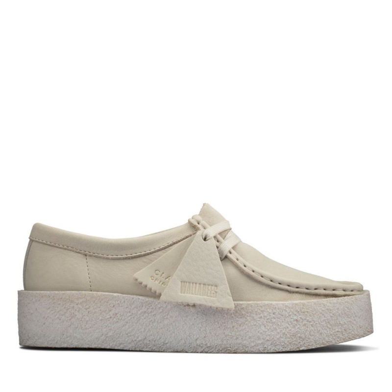 Dámské Obuv Clarks Wallabee Cup Bílé | CZ-513689