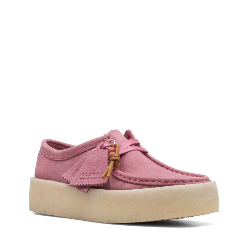 Dámské Obuv Clarks Wallabee Cup Růžové | CZ-256139