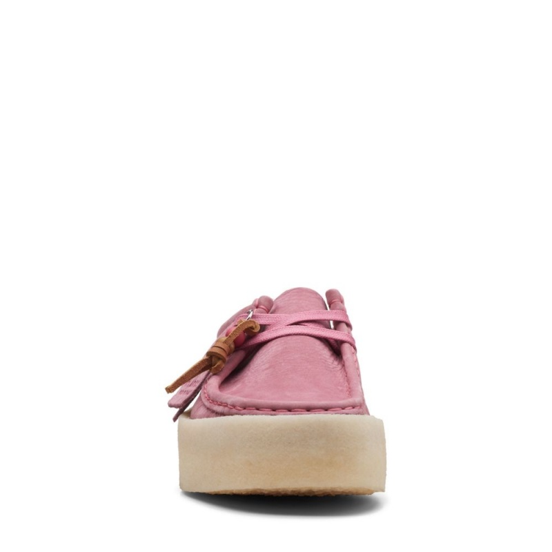 Dámské Obuv Clarks Wallabee Cup Růžové | CZ-256139