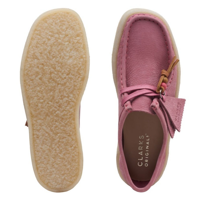 Dámské Obuv Clarks Wallabee Cup Růžové | CZ-256139