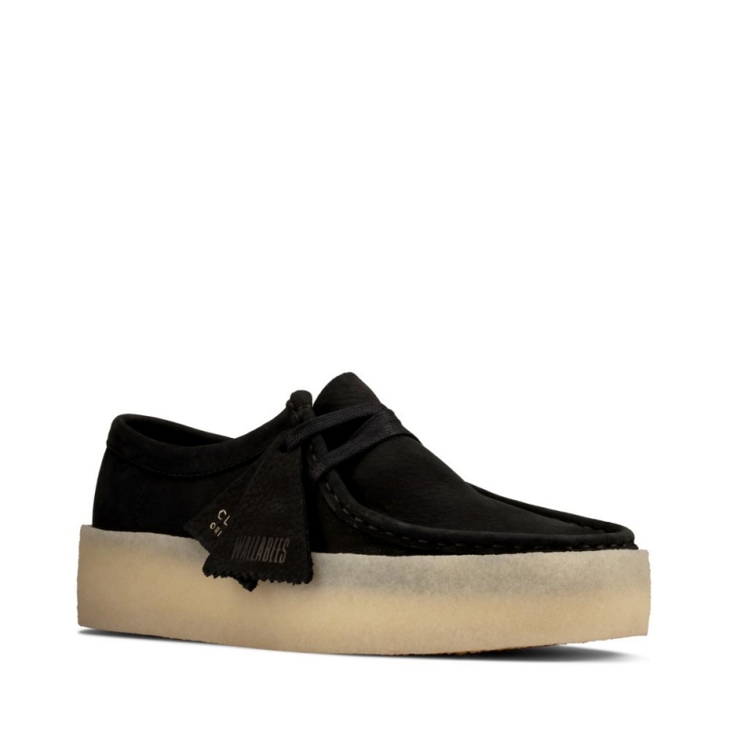 Dámské Obuv Clarks Wallabee Cup Černé | CZ-143279