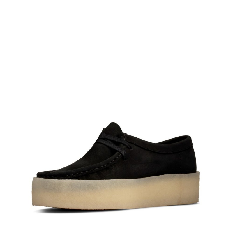 Dámské Obuv Clarks Wallabee Cup Černé | CZ-143279