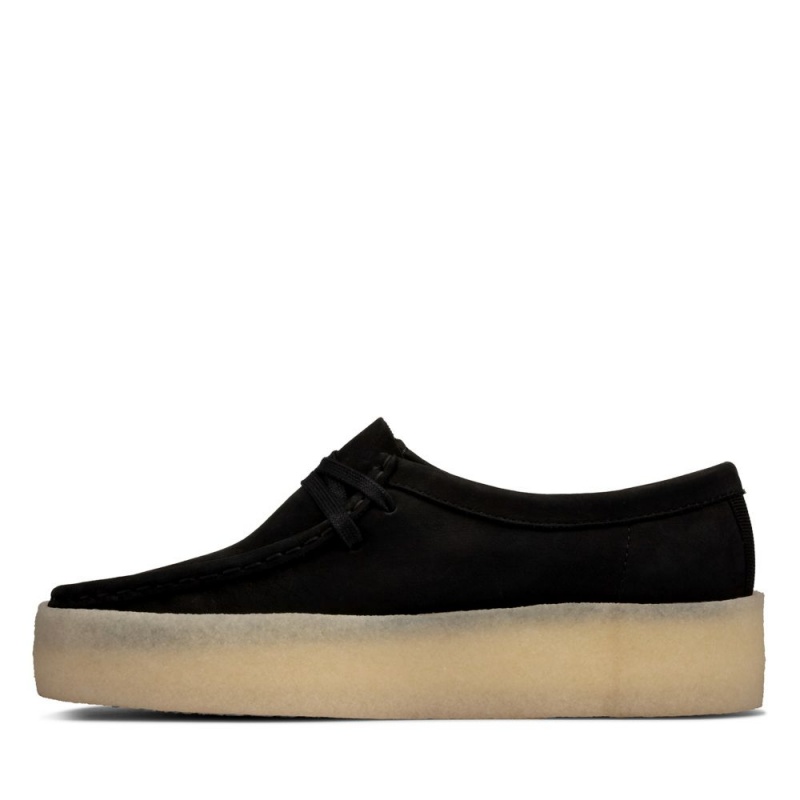 Dámské Obuv Clarks Wallabee Cup Černé | CZ-143279