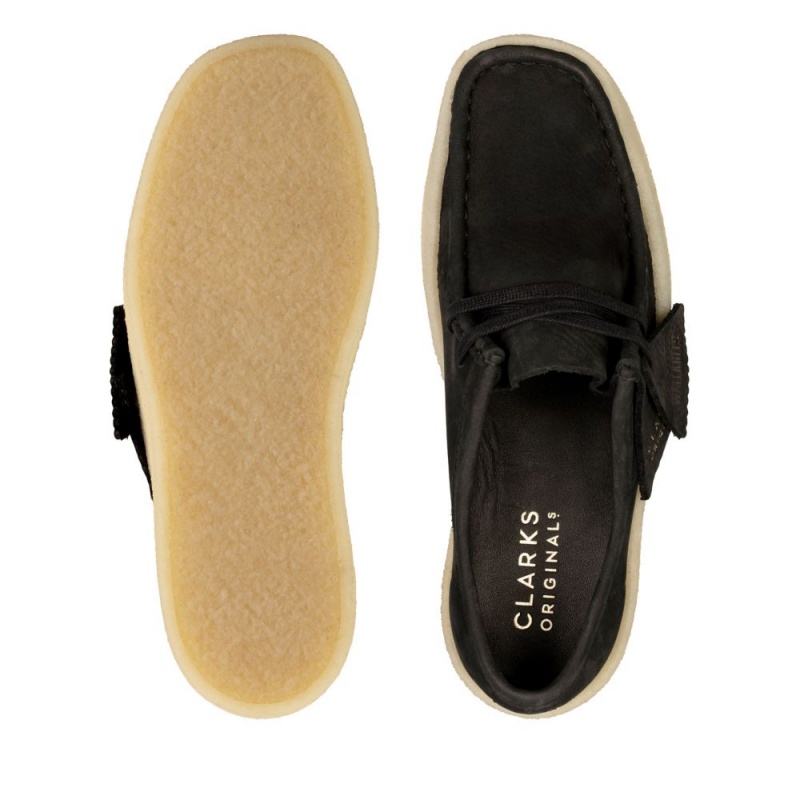 Dámské Obuv Clarks Wallabee Cup Černé | CZ-143279