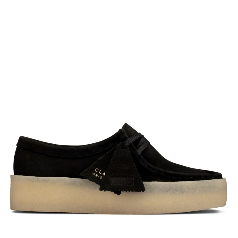 Dámské Obuv Clarks Wallabee Cup Černé | CZ-143279