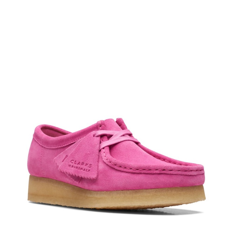 Dámské Obuv Clarks Wallabee Růžové | CZ-156240