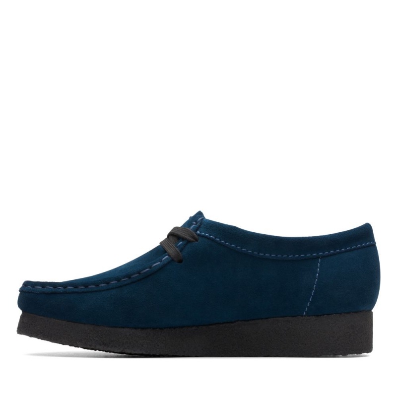 Dámské Obuv Clarks Wallabee Tmavě Blankyt | CZ-351296