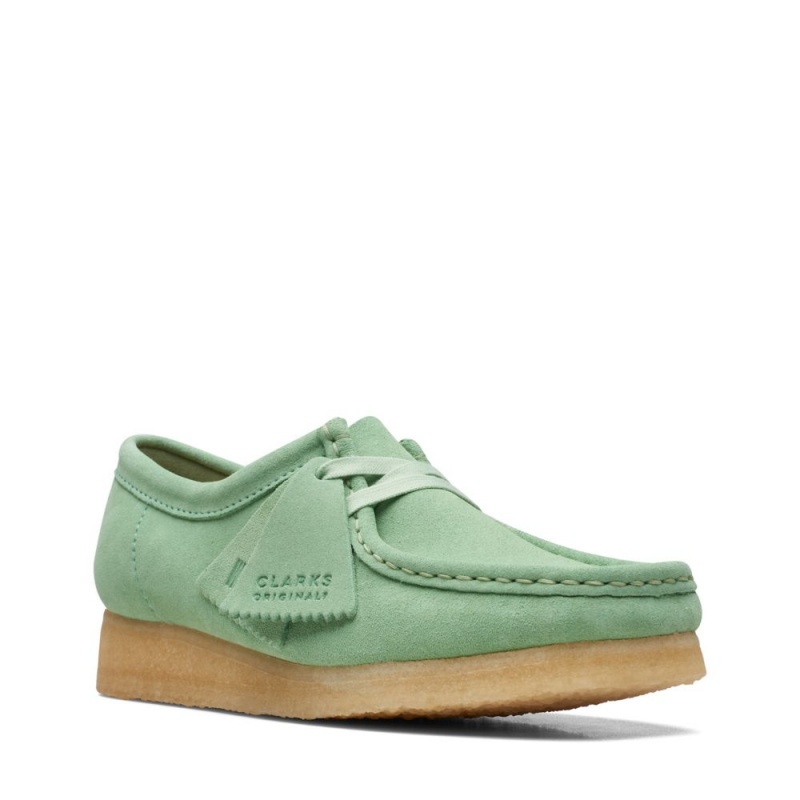 Dámské Obuv Clarks Wallabee Tmavě Zelene | CZ-872351