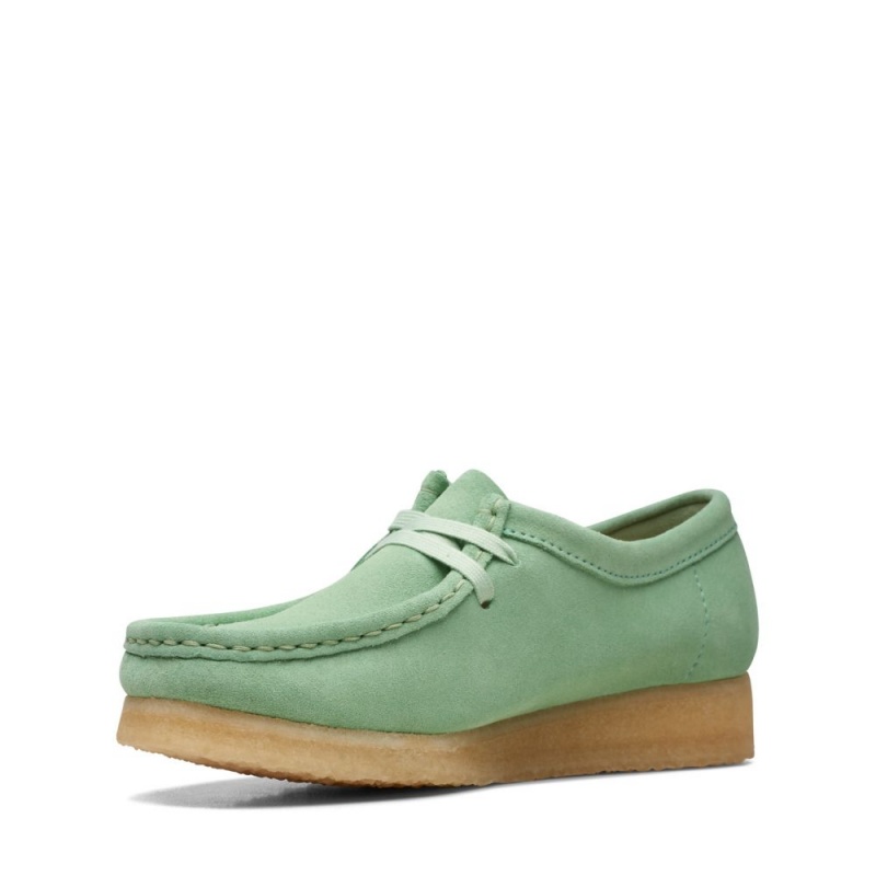 Dámské Obuv Clarks Wallabee Tmavě Zelene | CZ-872351