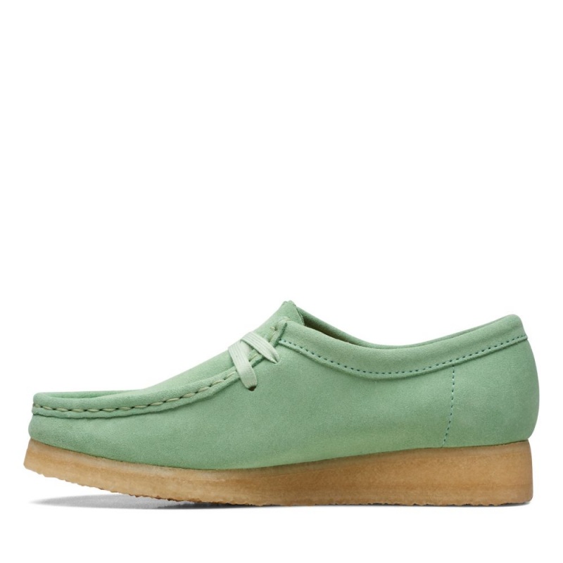 Dámské Obuv Clarks Wallabee Tmavě Zelene | CZ-872351