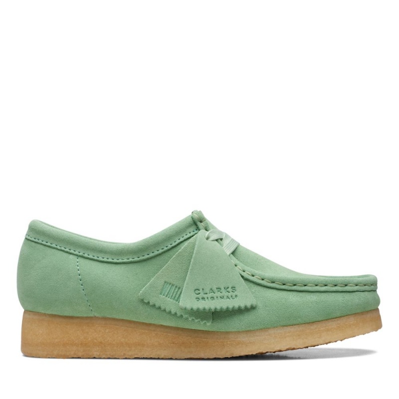 Dámské Obuv Clarks Wallabee Tmavě Zelene | CZ-872351