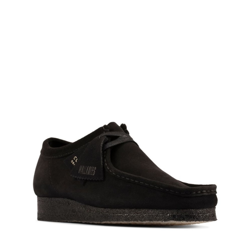 Dámské Obuv Clarks Wallabee Černé | CZ-614037