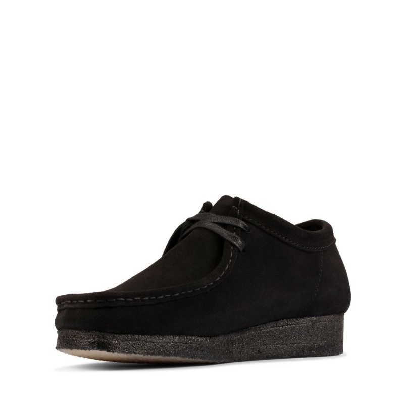 Dámské Obuv Clarks Wallabee Černé | CZ-614037