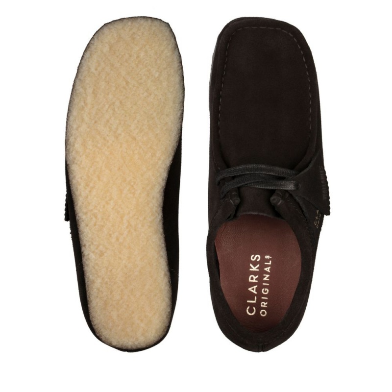 Dámské Obuv Clarks Wallabee Černé | CZ-614037