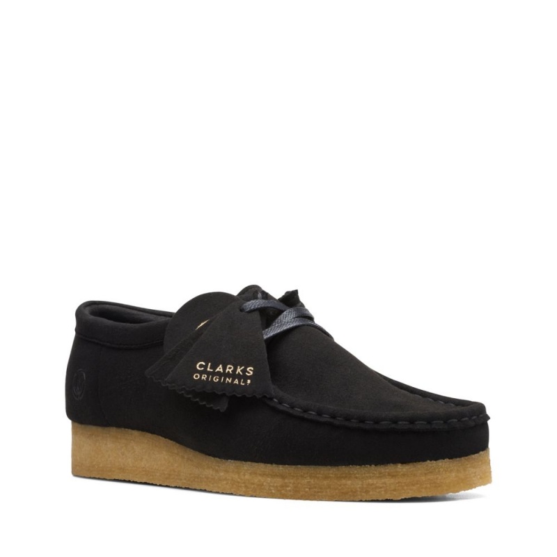 Dámské Obuv Clarks Wallabee Černé | CZ-934052