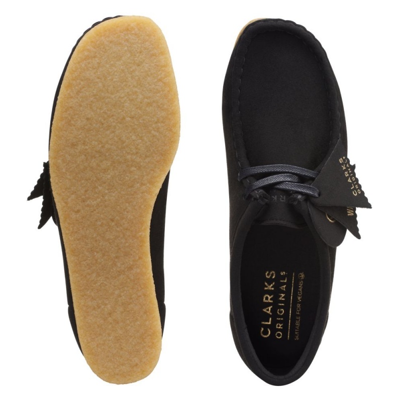 Dámské Obuv Clarks Wallabee Černé | CZ-934052