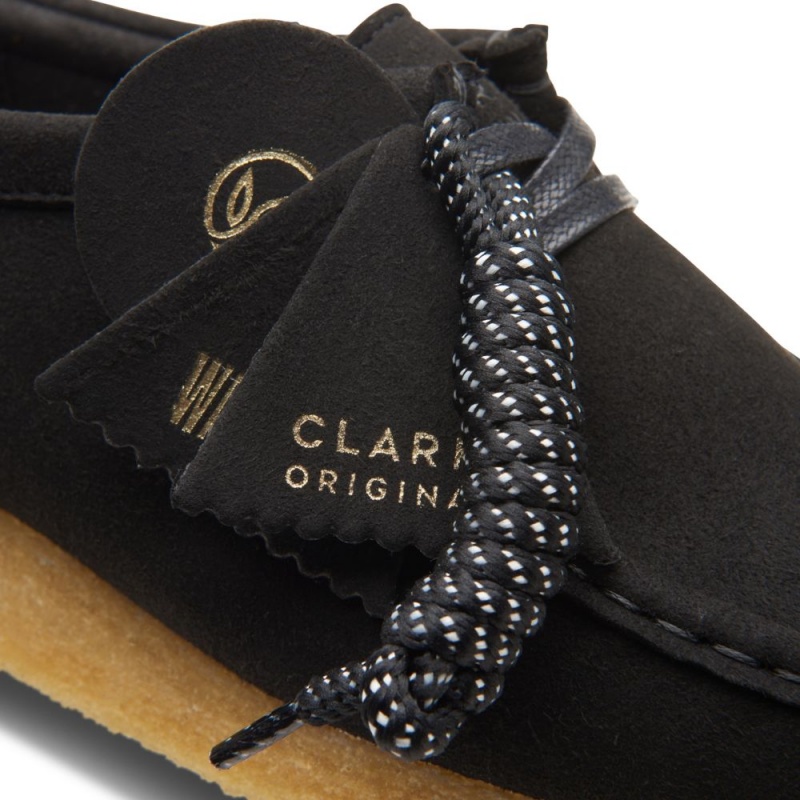 Dámské Obuv Clarks Wallabee Černé | CZ-934052