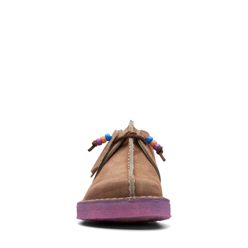 Dámské Ploché Boty Clarks Desert Trek Hnědé Viacfarebný | CZ-079821