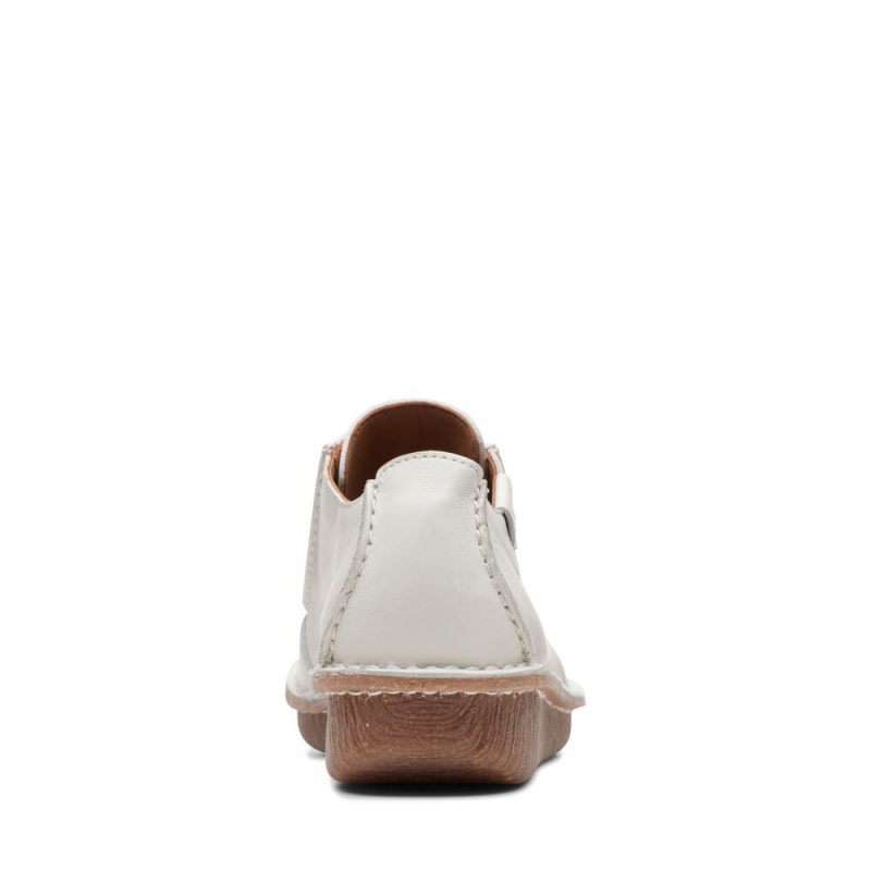 Dámské Ploché Boty Clarks Funny Dream Bílé | CZ-102486