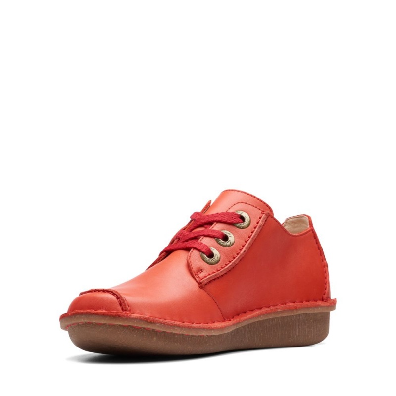 Dámské Ploché Boty Clarks Funny Dream Červené | CZ-138657