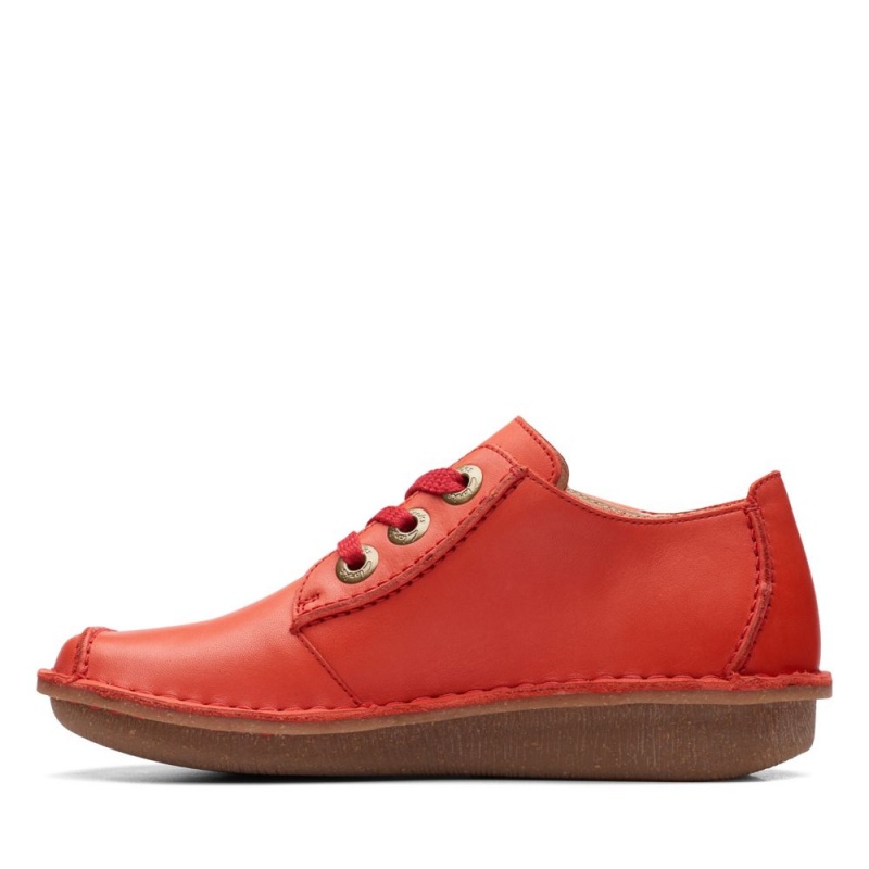 Dámské Ploché Boty Clarks Funny Dream Červené | CZ-138657