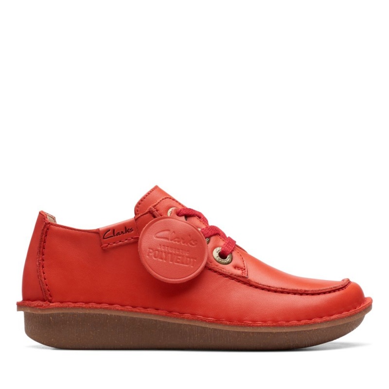 Dámské Ploché Boty Clarks Funny Dream Červené | CZ-138657