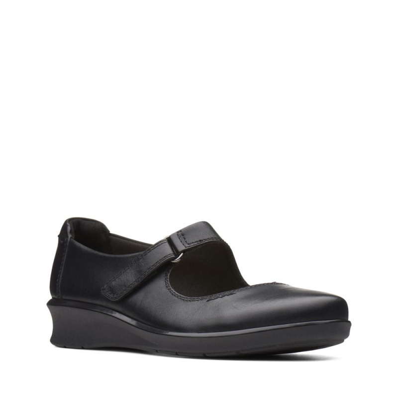 Dámské Ploché Boty Clarks Hope Henley Černé | CZ-459271