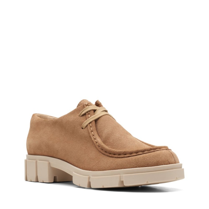 Dámské Ploché Boty Clarks Teala Wally Světle Hnědé | CZ-263945