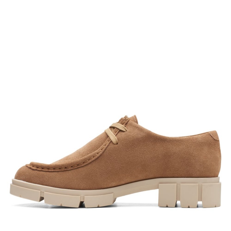 Dámské Ploché Boty Clarks Teala Wally Světle Hnědé | CZ-263945