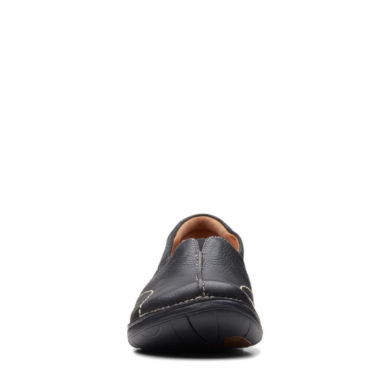 Dámské Ploché Boty Clarks Un Loop Stride Černé | CZ-078953