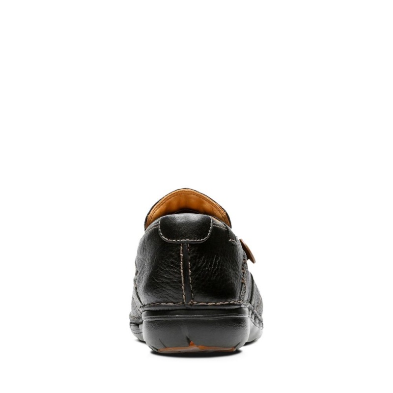 Dámské Ploché Boty Clarks Un Loop Černé | CZ-034976