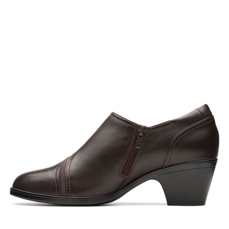 Dámské Podpatky Clarks Emily2 Dove Tmavě Hnědé | CZ-592301