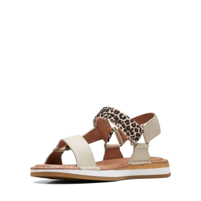 Dámské Sandály Ploché Clarks Craft Sun Sport Bílé | CZ-862453