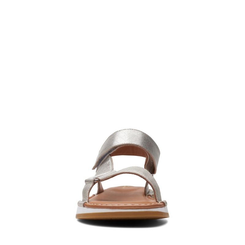 Dámské Sandály Ploché Clarks Craft Sun Sport Stříbrné | CZ-072589