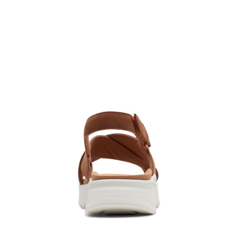 Dámské Sandály Ploché Clarks Dash Lite Wish Tmavě Hnědé | CZ-681209