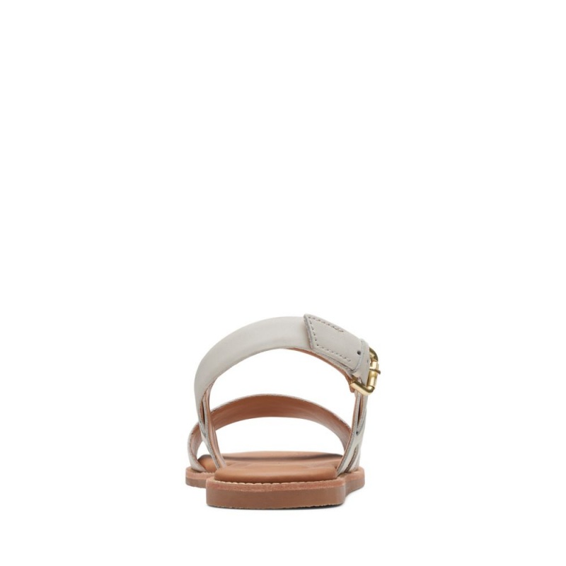 Dámské Sandály Ploché Clarks Karsea Strap Bílé | CZ-253876