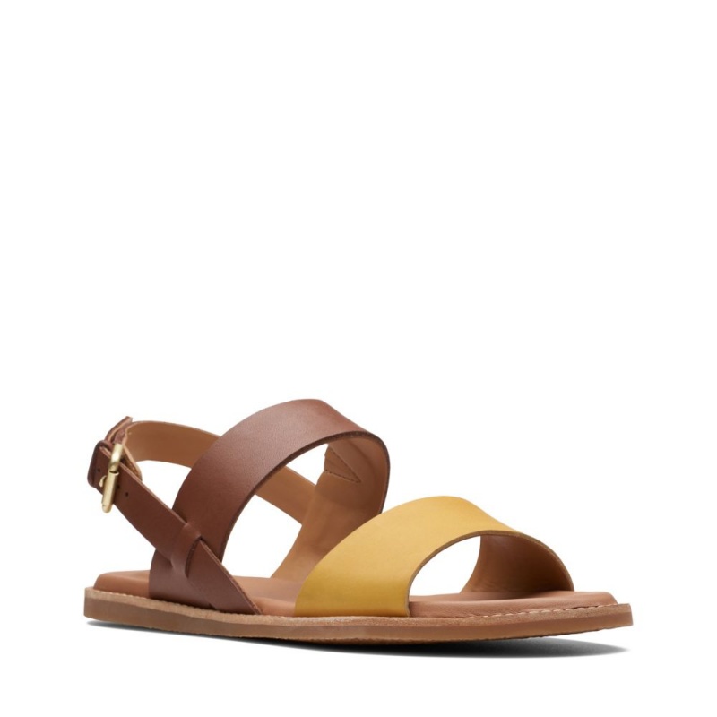 Dámské Sandály Ploché Clarks Karsea Strap Hnědé | CZ-187359