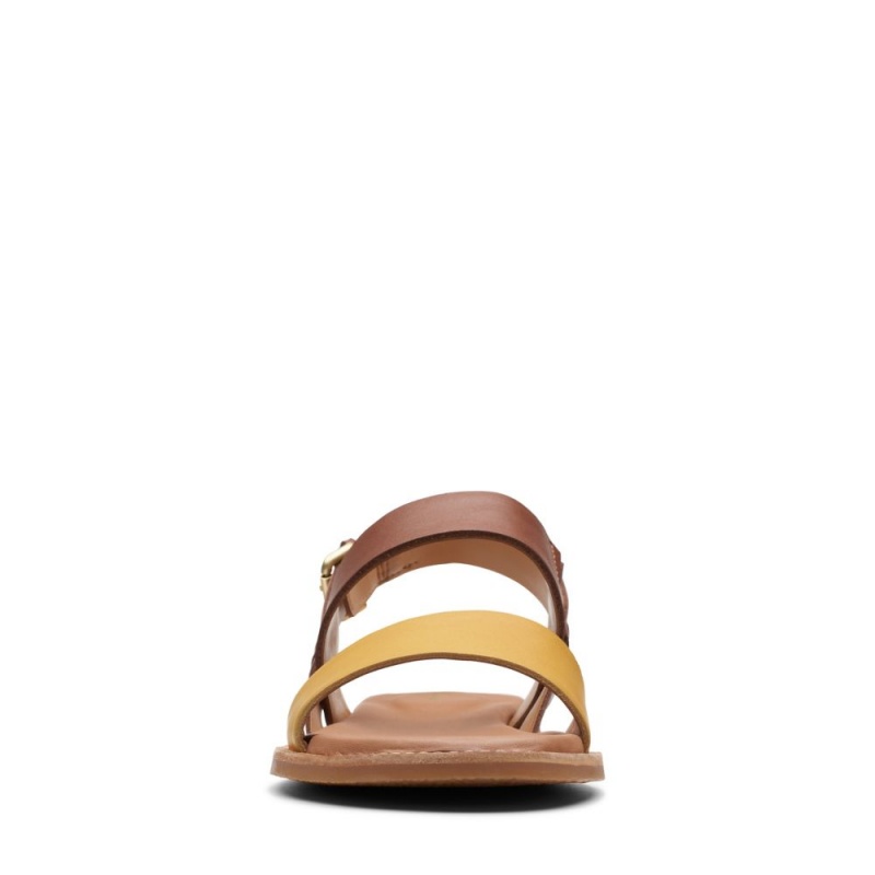 Dámské Sandály Ploché Clarks Karsea Strap Hnědé | CZ-187359