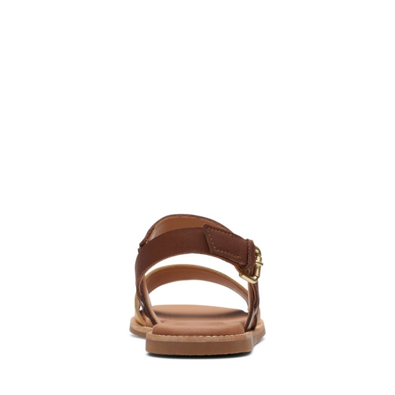 Dámské Sandály Ploché Clarks Karsea Strap Hnědé | CZ-187359