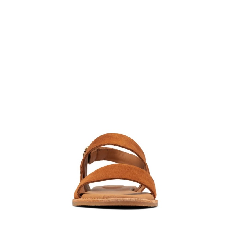 Dámské Sandály Ploché Clarks Karsea Strap Hnědé | CZ-247098