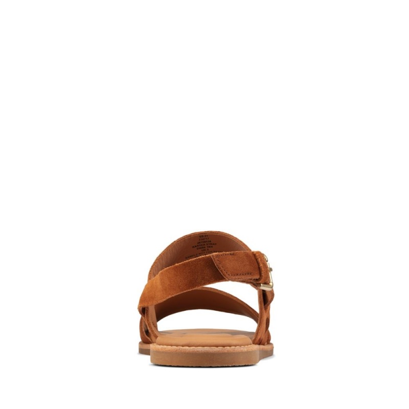 Dámské Sandály Ploché Clarks Karsea Strap Hnědé | CZ-247098