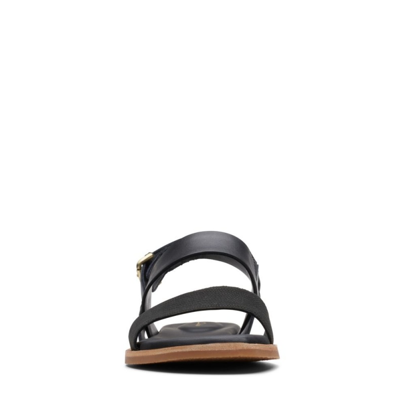 Dámské Sandály Ploché Clarks Karsea Strap Černé | CZ-418650