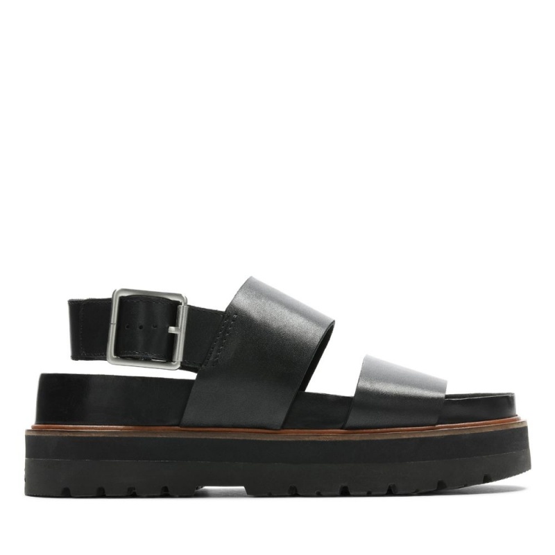 Dámské Sandály Ploché Clarks Orianna Strap Černé | CZ-487562