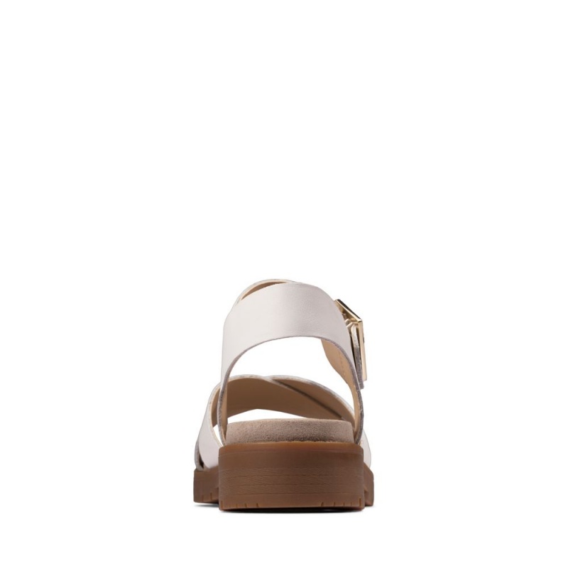 Dámské Sandály Ploché Clarks Orinoco Strap Bílé | CZ-348091