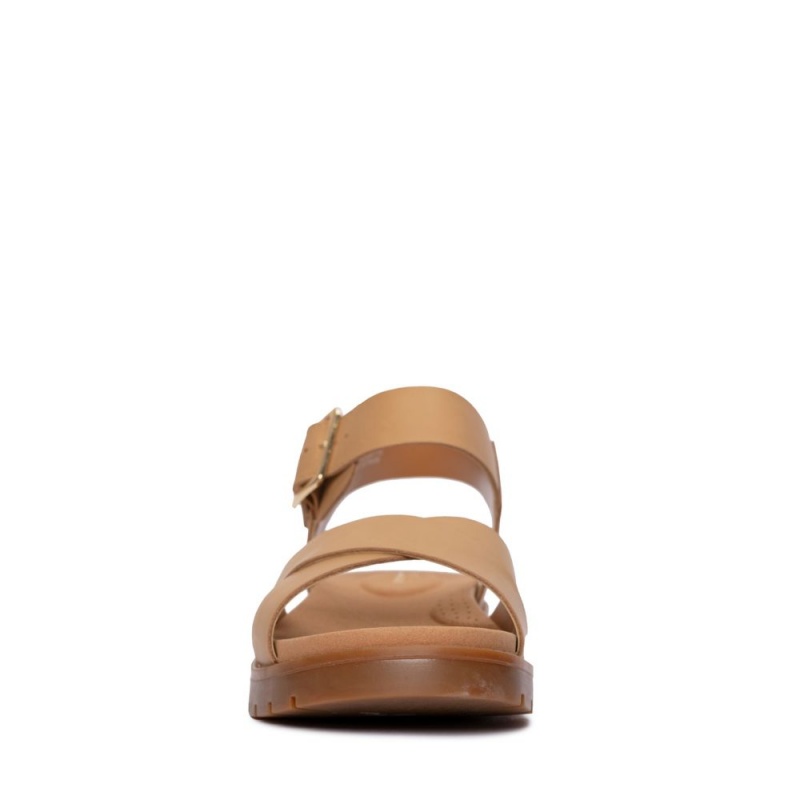 Dámské Sandály Ploché Clarks Orinoco Strap Světle Hnědé | CZ-502674