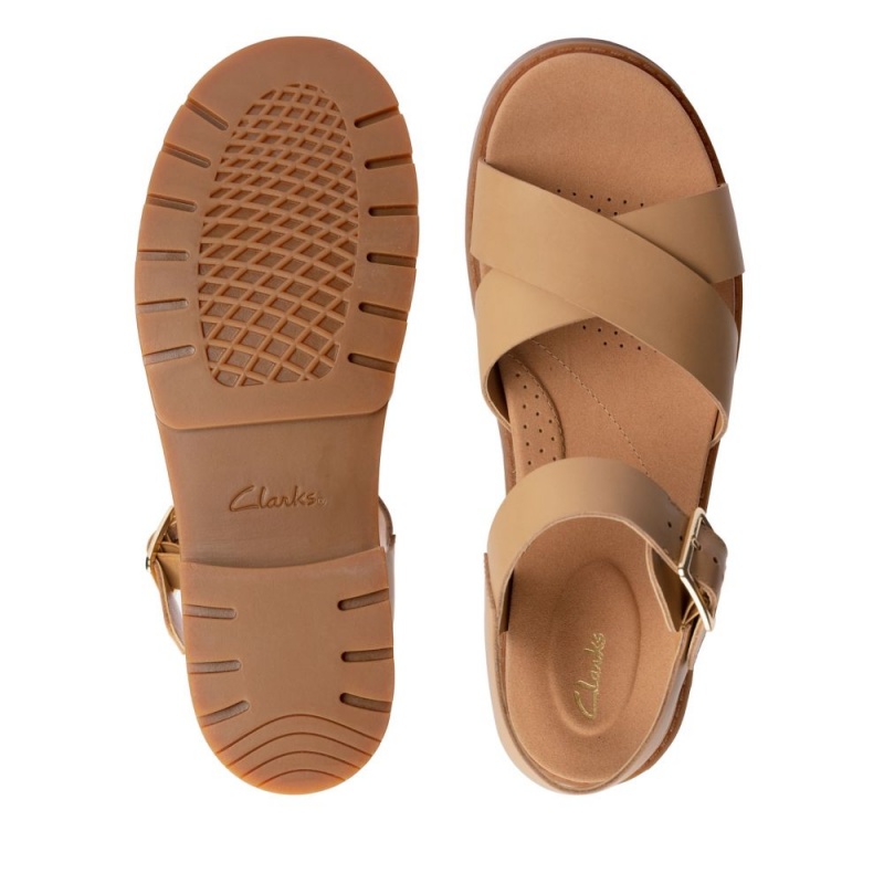 Dámské Sandály Ploché Clarks Orinoco Strap Světle Hnědé | CZ-502674