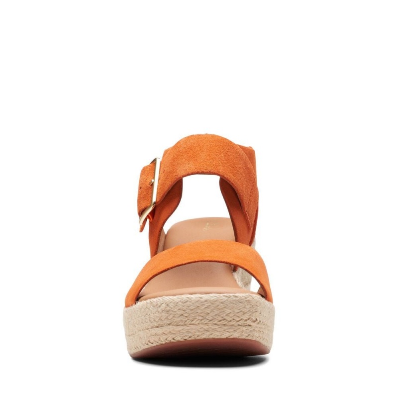 Dámské Sandály na Podpatku Clarks Kimmei Hi Strap Oranžové | CZ-509186