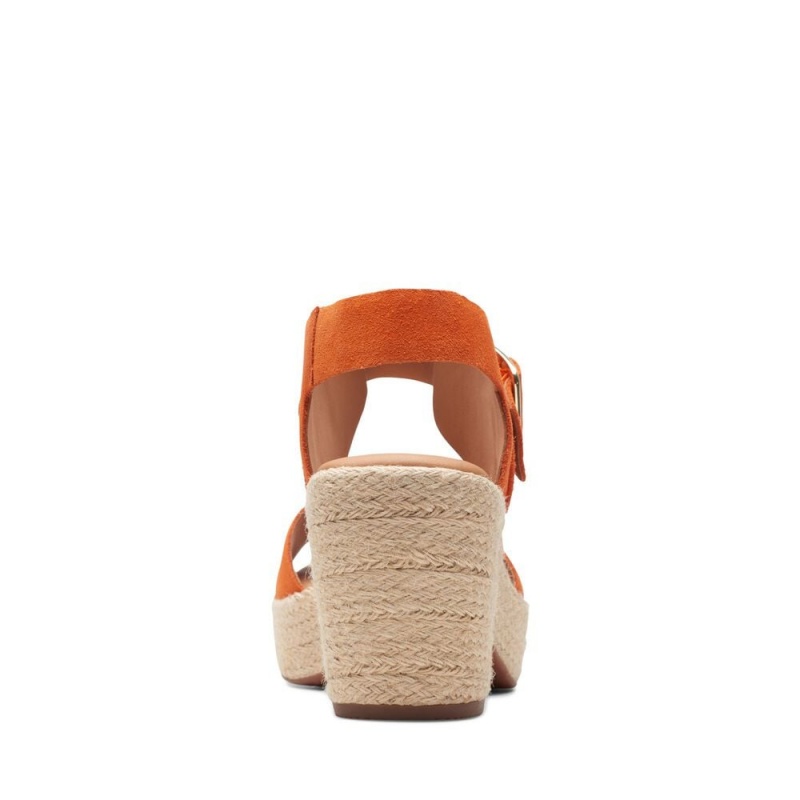 Dámské Sandály na Podpatku Clarks Kimmei Hi Strap Oranžové | CZ-509186