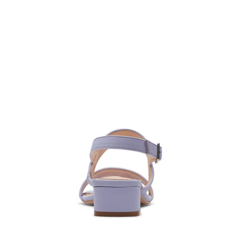 Dámské Sandály na Podpatku Clarks Seren25 Strap Fialové | CZ-516039